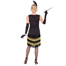 Sukienka lata 20. FLAPPERKA z�oto-czarna - S str�j lata 20 damski sukienka wielki gatsby sukienka flapper