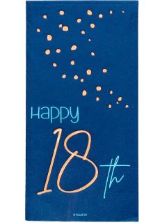 Serwetki 40 URODZINY ELEGANT BLUE (10 szt.)