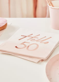 Serwetki na 50 urodziny HELLO (16szt.)