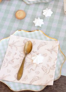 Eleganckie serwetki KWIATY 33x33cm dekoracja sto�u dekoracja na st� serwetki w kwiaty papierowe serwetki