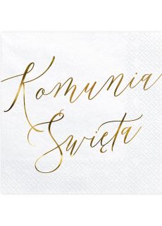 Serwetki na komuni KOMUNIA WITA 33cm (20szt.)