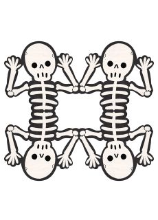 Halloweenowe serwetki szkielet SPOOKY FRIENDS 12 szt. serwetki halloweenowe dekoracje halloweenowe