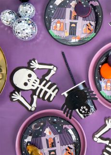 Halloweenowe serwetki szkielet SPOOKY FRIENDS 12 szt. serwetki halloweenowe dekoracje halloweenowe