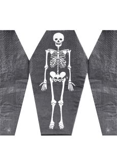 Papierowe serwetki Halloween SZKIELET