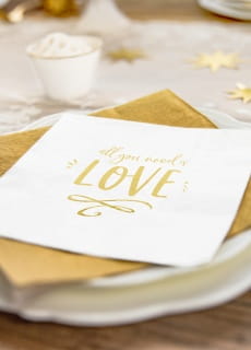 Serwetki ALL YOU NEED IS LOVE 33cm (20szt.)