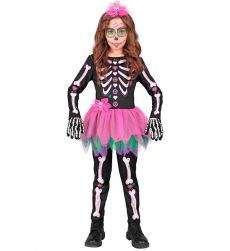 Str�j SZKIELECIK Dia de los Muertos dla dziewczynki - 116cm