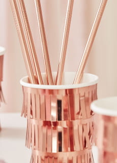 Metalowe somki ROSE GOLD rowe zoto (5szt.)