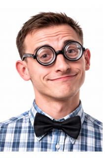 �mieszne okulary NERD - denka od butelek gad�ety do fotobudki okulary nerda rekwizyty do fotobudki okulary denka