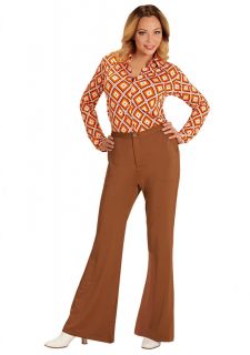 Spodnie damskie DISCO br�zowe - S/M