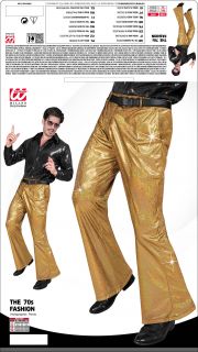 Spodnie z�ote w stylu lat 70. - XL