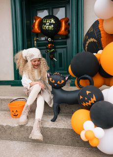 Stoj�cy balon KOT halloweenowy