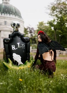 Stoj�cy balon halloweenowy NAGROBEK XXL
