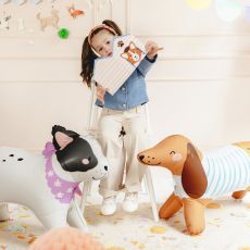 Stoj�cy balon PIES BULDOG balon foliowy balon piesek balon stoj�cy pies balon