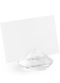Stojaki na winietki DIAMENT transparentny (10szt.)