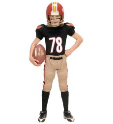 Str�j AMERYKA�SKI FUTBOLISTA dzieci�cy 128 cm kostium sportowy dla ch�opca na bal