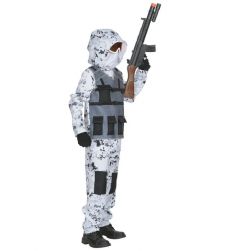 Str�j karnawa�owy dla ch�opca ARKTYCZNE SI�Y SPECJALNE 158cm kostium militarny moro