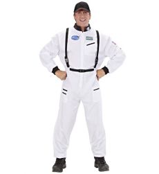 Str�j karnawa�owy KOMBINEZON ASTRONAUTY bia�y S kostium kosmonauta Halloween impreza
