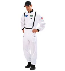 Str�j karnawa�owy KOMBINEZON ASTRONAUTY bia�y S kostium kosmonauta Halloween impreza