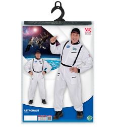 Str�j karnawa�owy KOMBINEZON ASTRONAUTY bia�y S kostium kosmonauta Halloween impreza