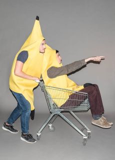 Str�j BANANA przebranie dla doros�ych kostium banana pomys� na przebranie dla doros�ych kostium banan