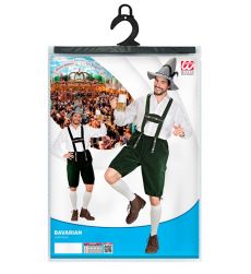 Str�j Bawarczyka SPODNIE Z SZELKAMI zielone - XL str�j bawarski m�ski str�j na oktoberfest oktoberfest stroje