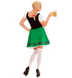 BAWARKA str�j karnawa�owy - XS zielona sukienka bawarska Oktoberfest kostium damski