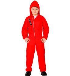 Str�j RABU� z�odziej 128cm kostium czerwony kombinezon dzieci�cy przebranie