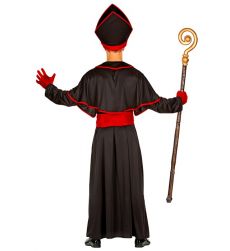 Str�j BISKUPA L kostium religijny czarny z mitr� na imprez� tematyczn�