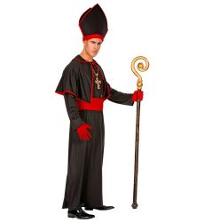 Str�j BISKUPA XXXL kostium religijny czarny z mitr� na imprez� tematyczn�
