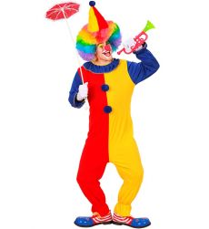 Str�j CLOWNA dla doros�ych unisex - S str�j karnawa�owy dla doros�ych kostium dla doros�ych, przebranie na karnawa�