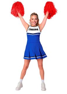 Niebieski kostium Cheerleaderki - roz. S str�j cheerleaderki przebranie cheerleaderki cheerleaderka str�j