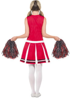 Str�j CHEERLEADERKI bia�o - czerwony - M