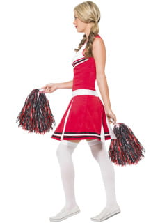 Str�j CHEERLEADERKI bia�o - czerwony - M