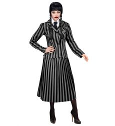Str�j na Halloween damski MUNDUREK WEDNESDAY - XS str�j Wednesday kostium Wednesday damski przebranie Wednesday
