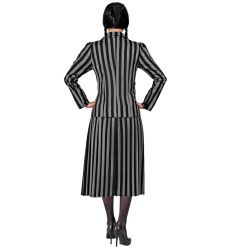 Str�j na Halloween damski MUNDUREK WEDNESDAY - XL str�j Wednesday kostium Wednesday damski przebranie Wednesday
