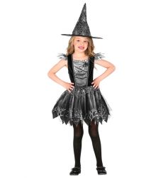 Str�j CZAROWNICA przebranie na Halloween 116cm kostium czarownicy dla dzieci przebranie czarownica