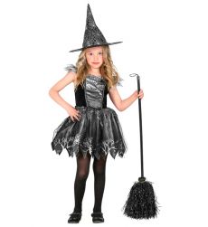Str�j CZAROWNICA przebranie na Halloween 140cm kostium czarownicy dla dzieci przebranie czarownica