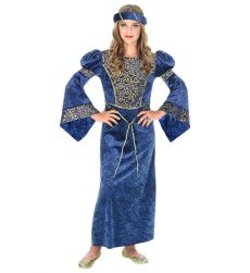 Str�j RENESANSOWY dama dworu 128 cm elegancka sukienka historyczna dla dziewczynki