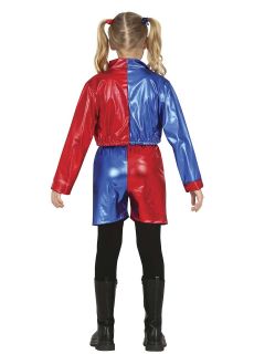 Str�j dla dziewczynki na Halloween NIEBEZPIECZNA HARLEY 7-9 lat str�j harley quinn str�j harley