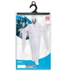 Str�j DUCHA z mask� - XXL bia�y kostium duch maska Halloween przebranie
