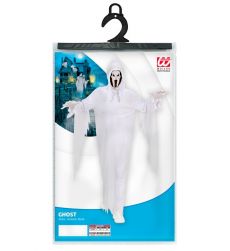Str�j DUCH na Halloween 164cm kostium duch z mask� bia�y straszny dla dzieci