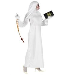 Str�j DUCH ZAKONNICY na Halloween XS kostium zakonnica duch przebranie grozy