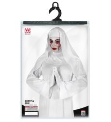 Str�j DUCH ZAKONNICY na Halloween L kostium zakonnica duch przebranie grozy