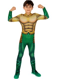 Dzieci�cy str�j AQUAMAN 5-6 lat kostium aquaman stroje na halloween dla dzieci str�j superbohatera