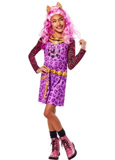 Str�j Monster High CLAWDEEN 9-10 lat  kostium Clawdeen przebranie Monster High kostium dla dziewczynki