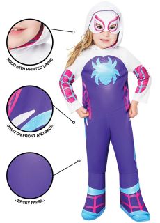 Str�j dzieci�cy GHOST SPIDER 5-6 lat str�j superbohaterki kostium ghost spider