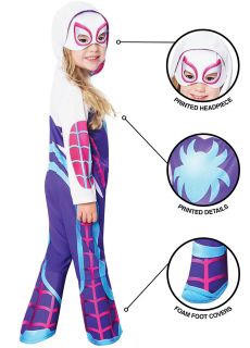 Str�j dzieci�cy GHOST SPIDER 5-6 lat str�j superbohaterki kostium ghost spider