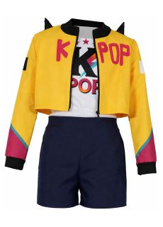 Str�j dzieci�cy K-POP STAR 10-12 lat str�j k pop kostium k pop str�j taneczny dla dziewczynki przebranie k pop