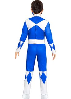 Str�j dzieci�cy Power Ranger NIEBIESKI na 5-6 lat kostium power rangers str�j power rangera