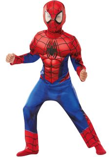 Str�j SPIDERMANA dla dziecka - deluxe S kostium spiderman przebranie superbohatera kostium dzieci�cy